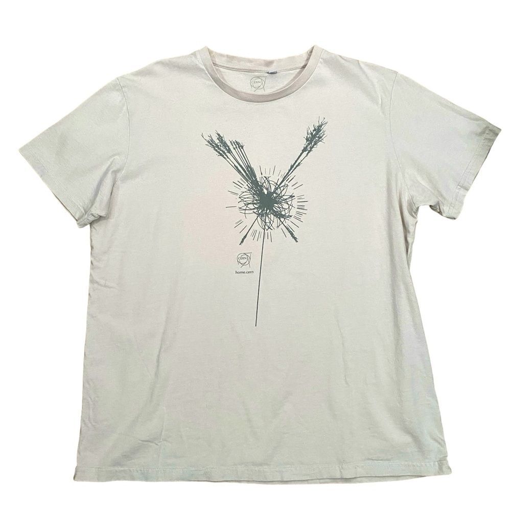 CERN Tourist T-Shirt Beige with Gray Collision Size XL
